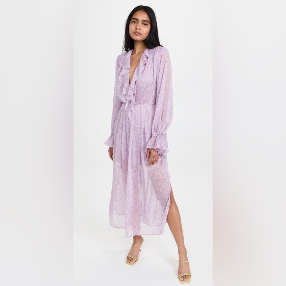 Sabina Musayev Floral Lilac Kolanta Dress new with tags size XS